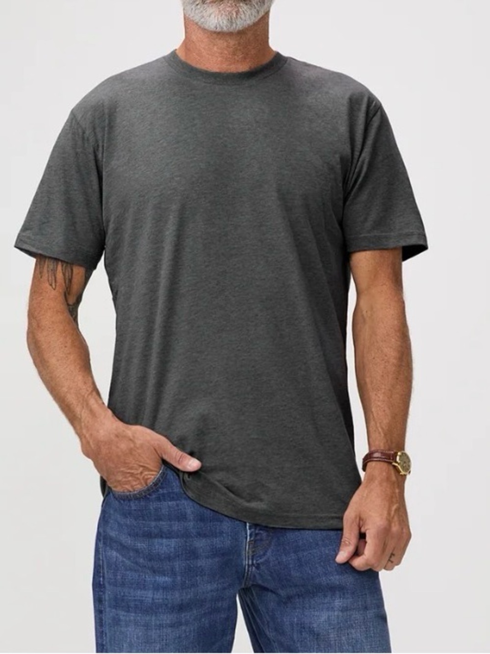 CARBON GREY CREW NECK